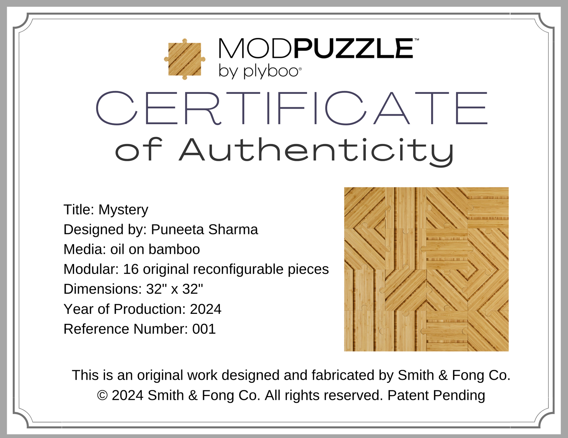 Mystery Certificate