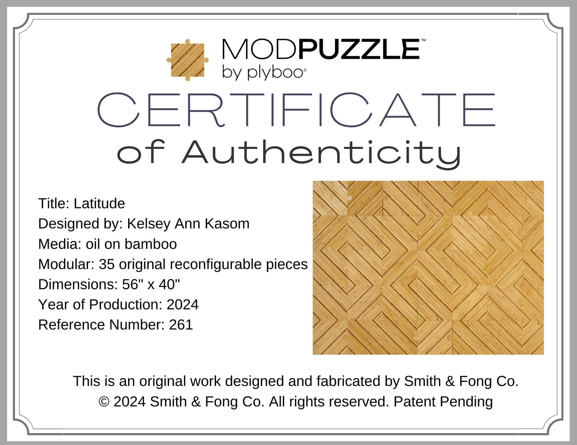 Latitude Certificate